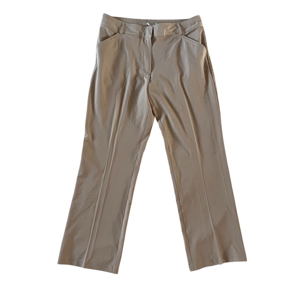 Nike Beige Tan Khaki Golf Pants Wmns 14 Casual Athleisure Preppy